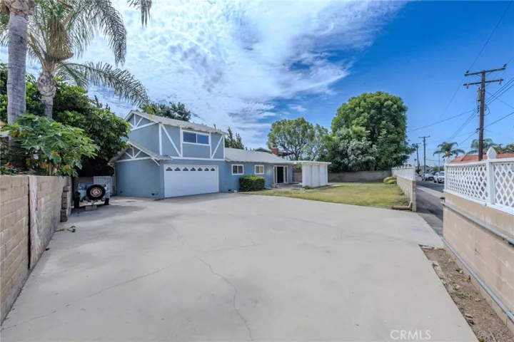 Rear driveway
