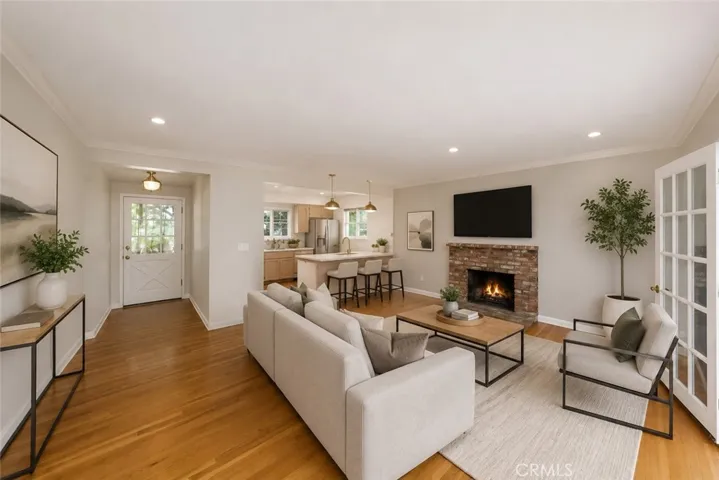 Family Room digitally altered to present potential possibilities.