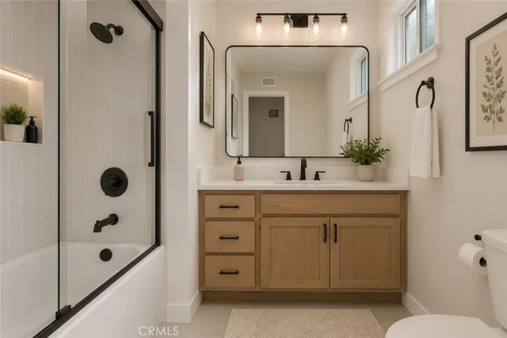 Bathroom digitally altered to present potential possibilities.