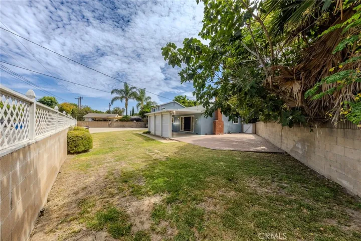 Backyard from corner