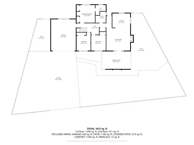 Floor plan, dimensions are estimated not measured.