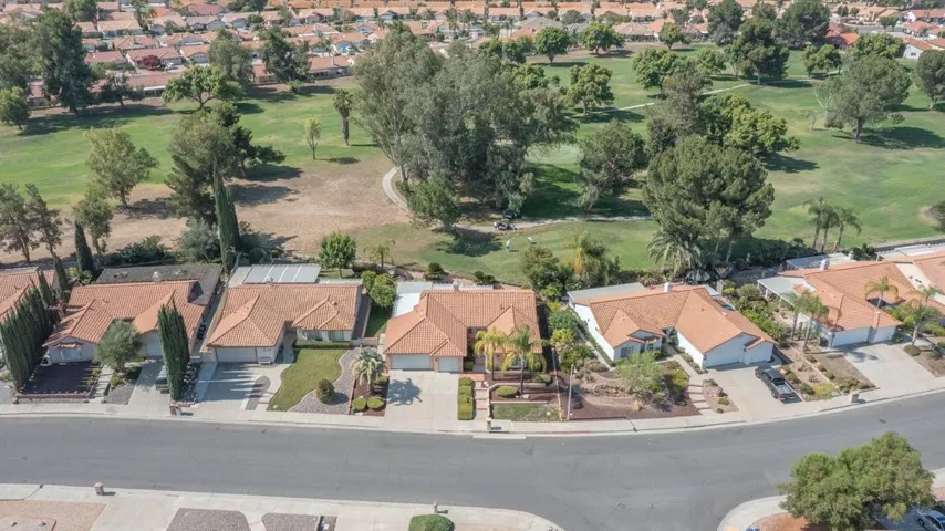 home with golf course behind