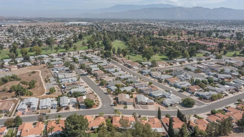 Aerial from behind the home