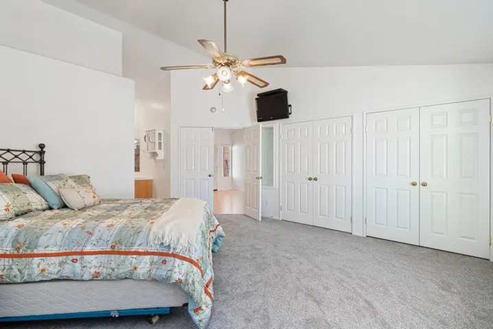 Primary bedroom -double closets