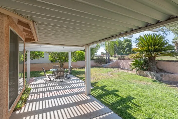 wrap around covered patio