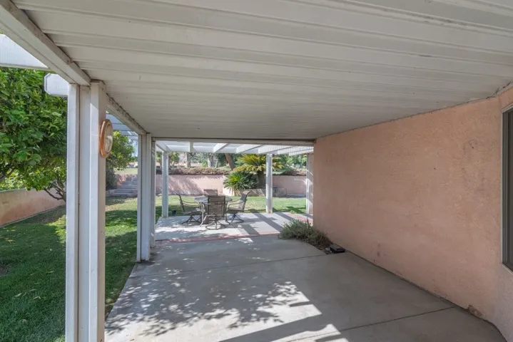 wrap around covered patio
