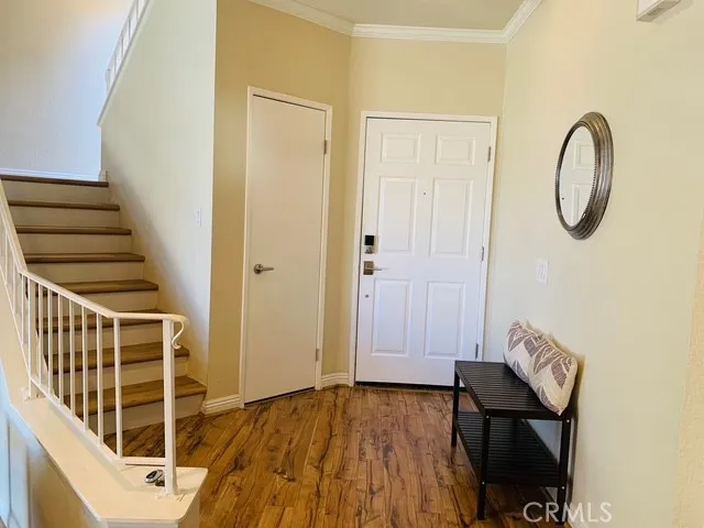 Front door landing and stairs to second floor