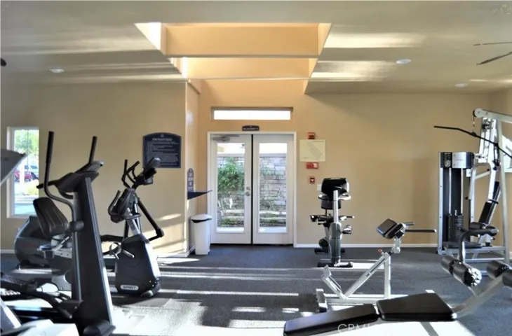 community Gym with secured entry