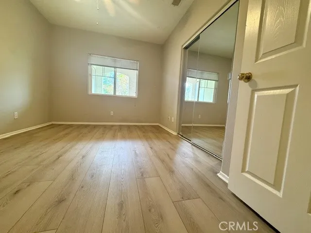 Bedroom with LVP flooring