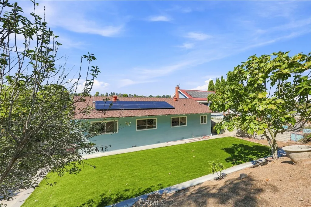 View from upper level of back yard