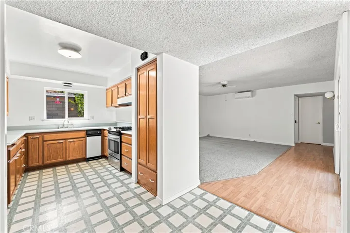 View of kitchen & secondary family room from the formal dining area