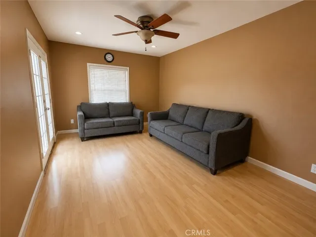 Family room-virtually decluttered