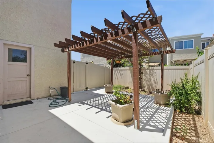 Private backyard