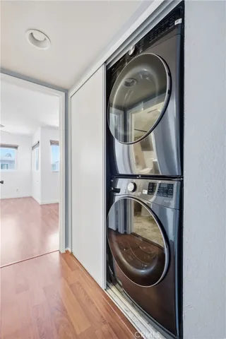 In-unit stackable laundry