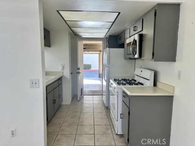 Access door to the garage from kitchen