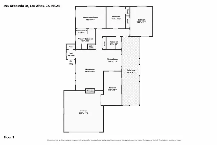 495 Arboleda Drive, Los Altos, California 94024