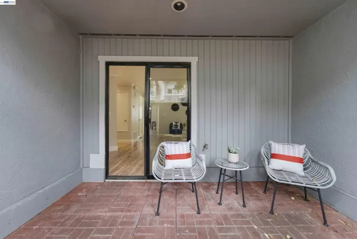 Patio outside living room