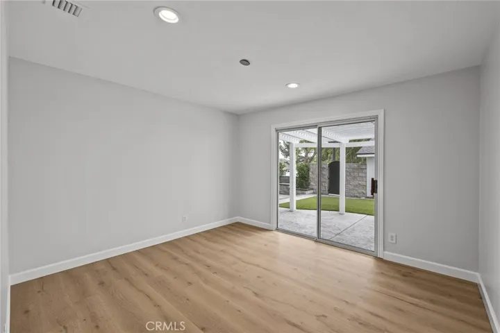 Bedroom #2 with door to patio