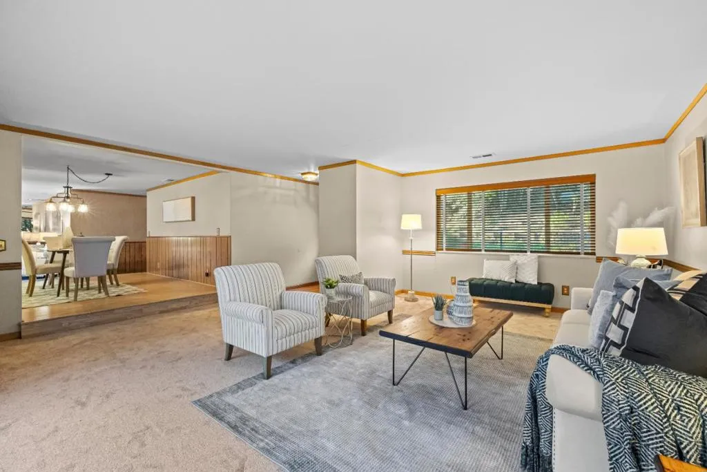 spacious living areas connect to each other for seamless flow