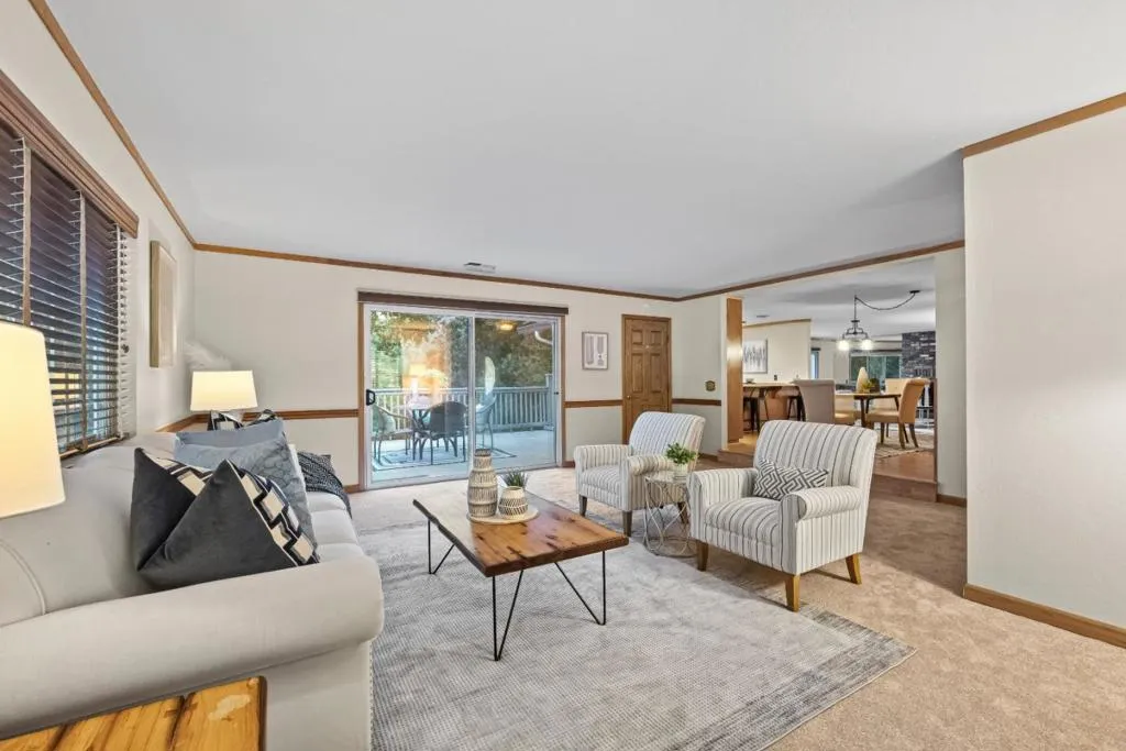easy outdoor access to enjoy the views from the wraparound deck