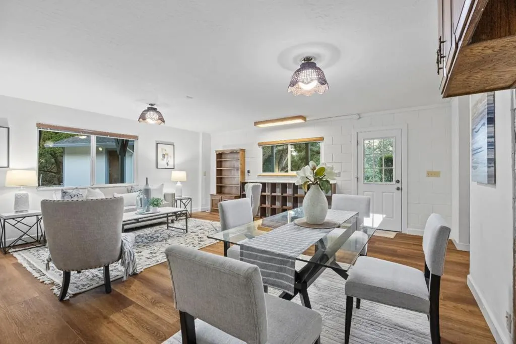 The lower level could be private quarters complete with its own entrance and spacious living areas