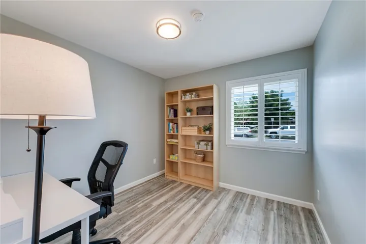 1st bedroom currently used as an office.