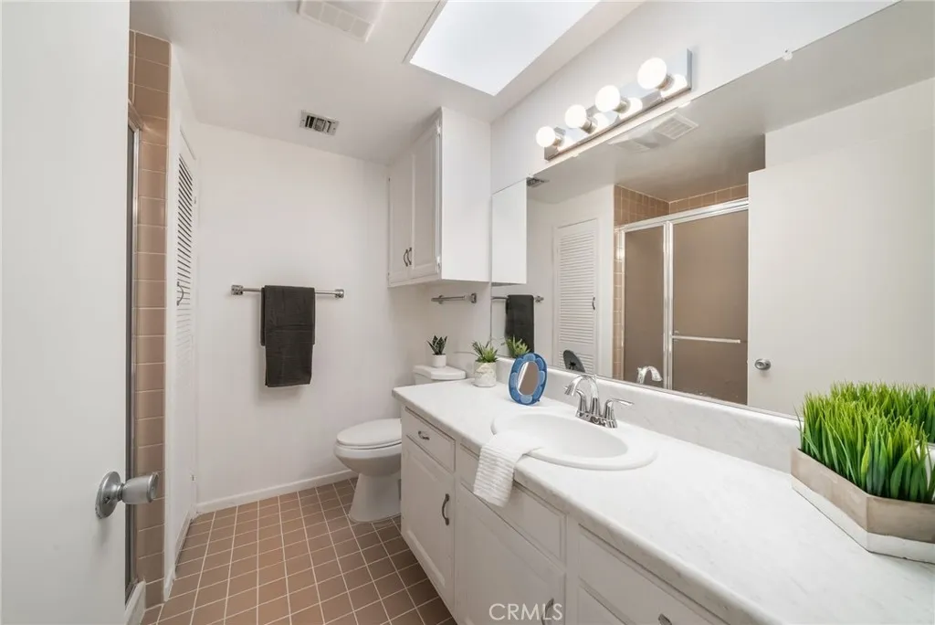 3/4 Bath with Walk in Shower.