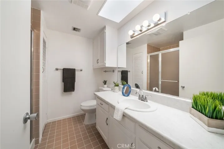 3/4 Bath with Walk in Shower.