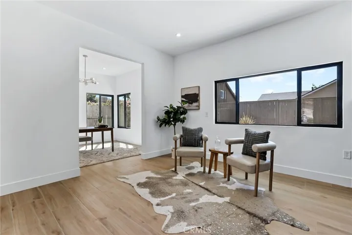 Downstairs Sitting Area off the Kitchen.