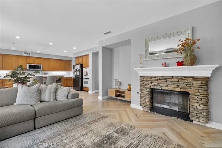Living Room with Fireplace