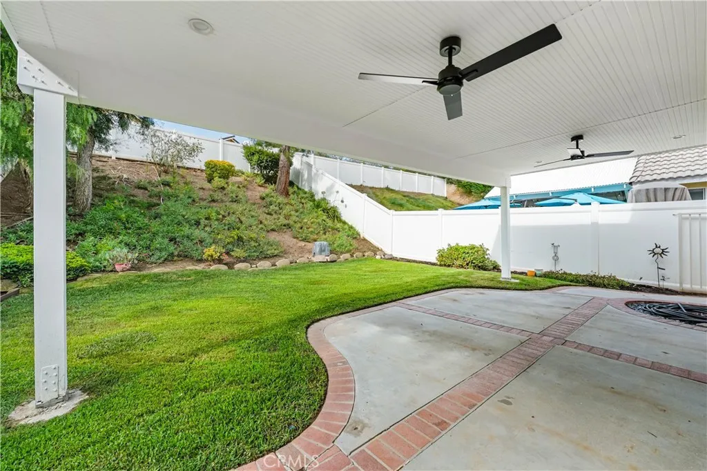 Good-size yard for entertaining.