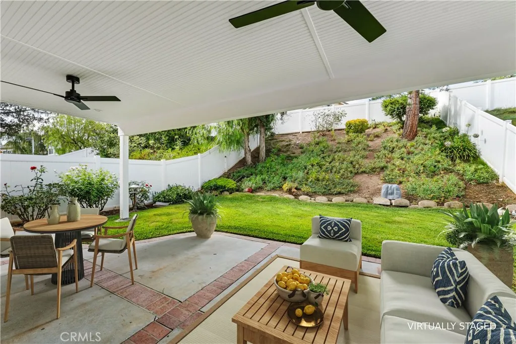 Patio is great for entertaining or just relaxing.
