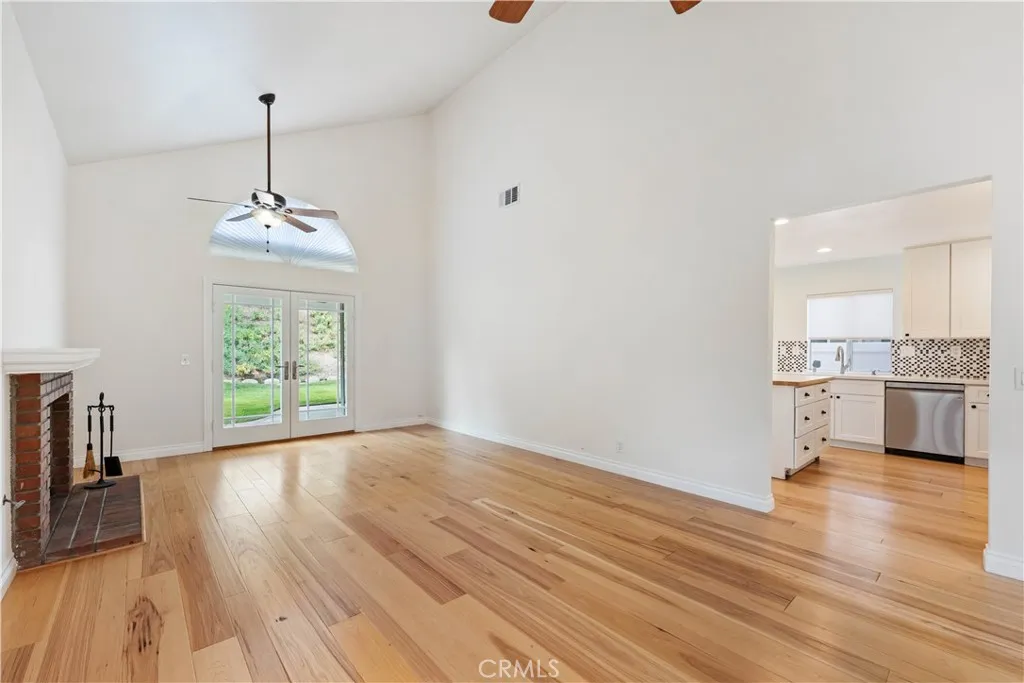 Living room is open to the kitchen. Great for entertaining.