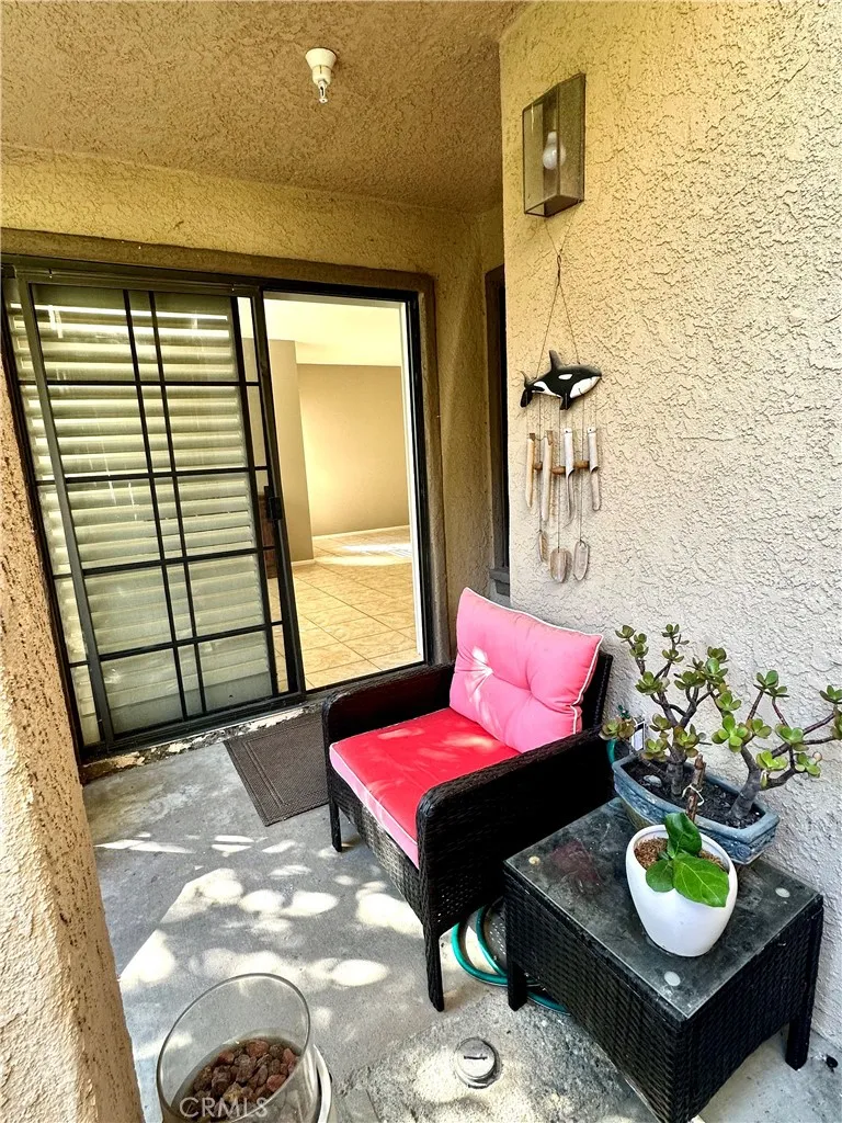 Plenty of space on this private patio