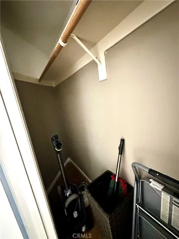 Large utility closet inside home for extra storage