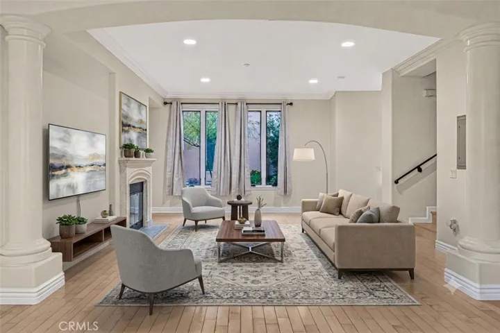 his image has been virtually staged to illustrate the property's potential