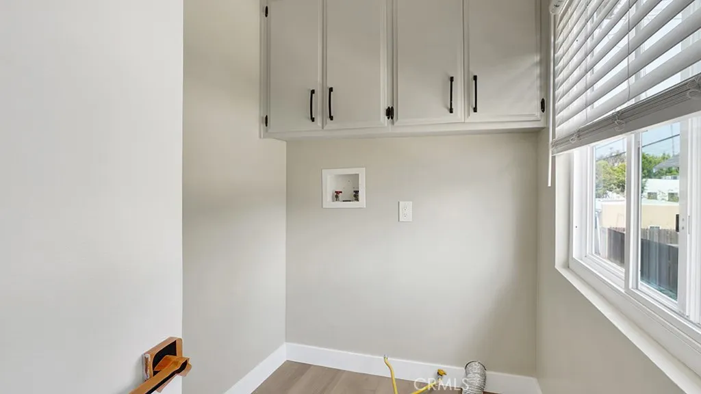 Laundry room in the upstairs apartment.