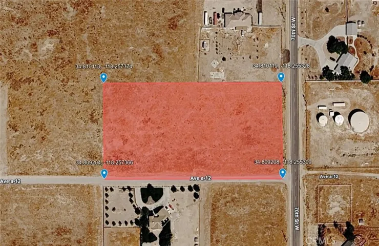 0 Vac/cor Ave #70 Street W, Antelope Acres, California 93536