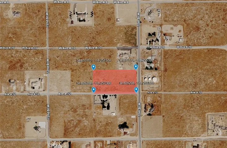 0 Vac/cor Ave #70 Street W, Antelope Acres, California 93536