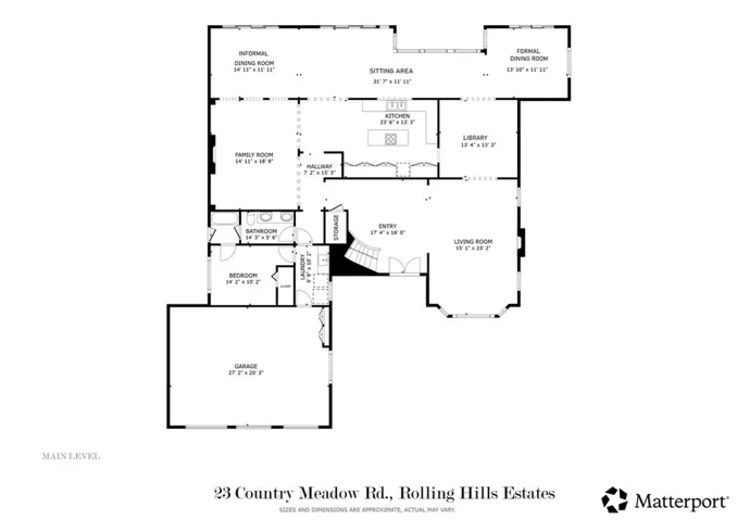 Main Level Floor Plan