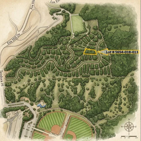 Artist rendering based on plat map. Roads on record but not constructed. check terrain.