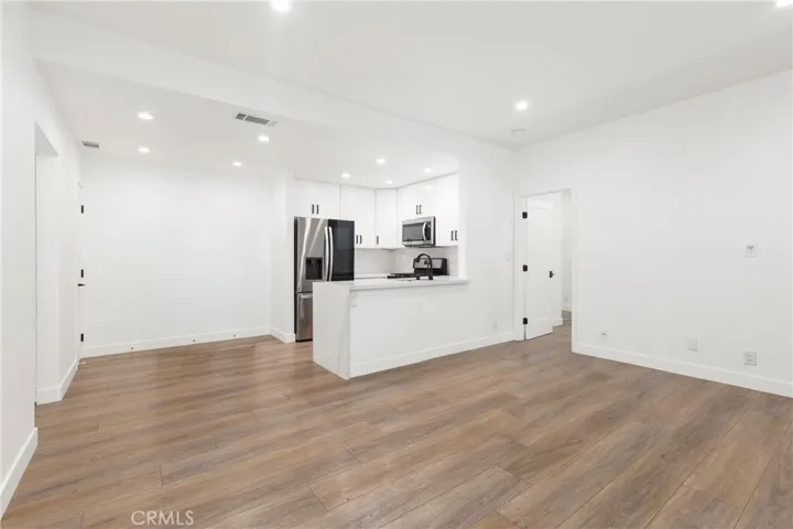 Kitchen, Dining Area and Living Room