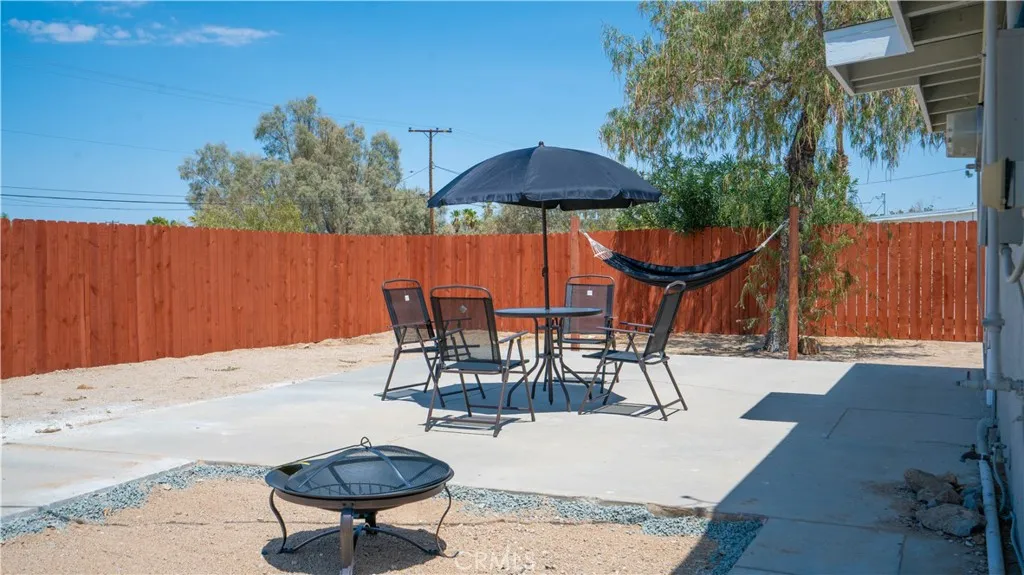 Backyard view 1