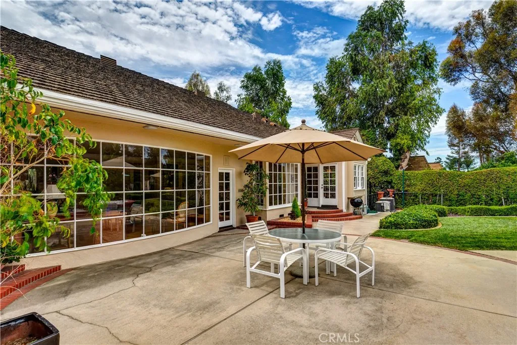 Rear Patio Dining Area