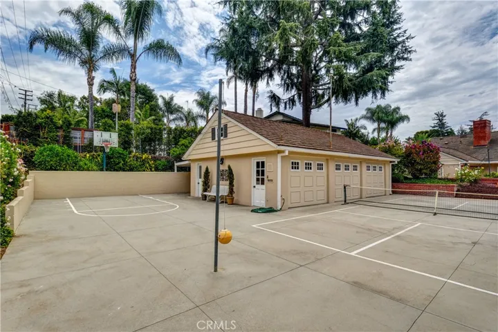 Sport Court | Pickelball Area Can Also Be Volleyball or Badminton Court