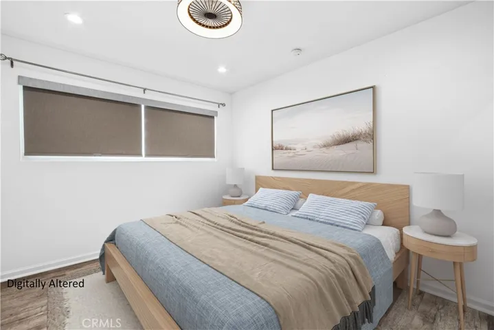 Virtually staged 2nd bedroom