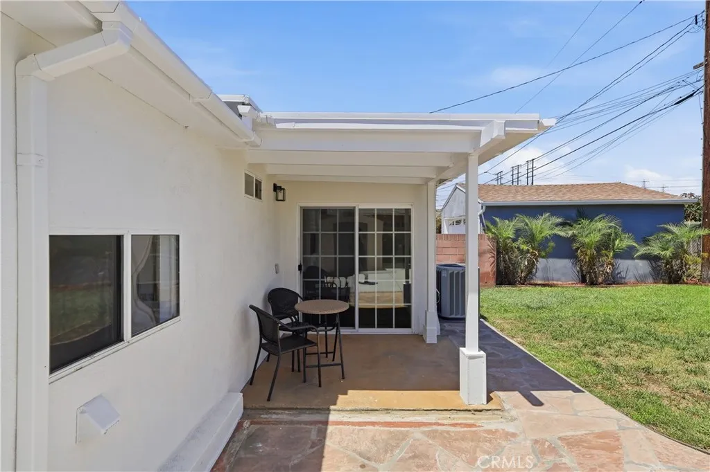 Rear patio