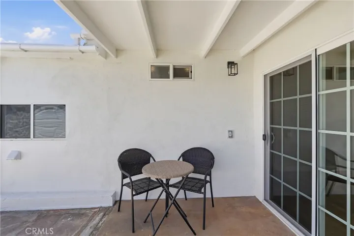 Rear patio