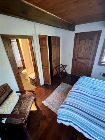 Main floor primary bedroom with ensuite bath
