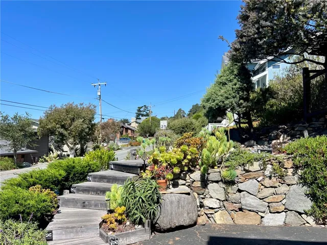 Stairs to garden entrance